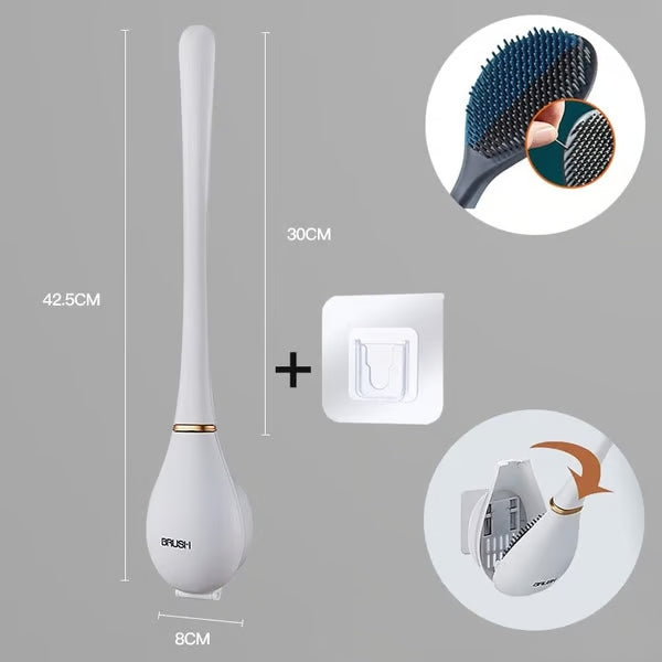 Ev için modern esnek silikon tuvalet fırçası