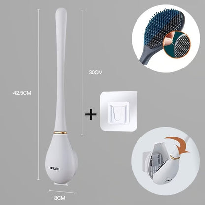 Ev için modern esnek silikon tuvalet fırçası